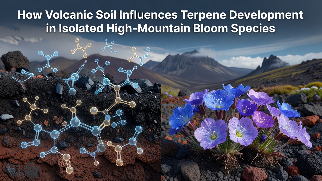 How Volcanic Soil Influences Terpene Development in Isolated High-Mountain Bloom Species